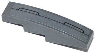 Slope, Curved 4 x 1 with Black Lines Pattern Model Right Side (Sticker) - Set 42023