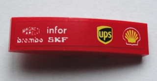 Slope, Curved 4 x 1 with 'MAGNETI MARELLI', 'brembo', 'infor', 'SKF' and ups and Shell Logos Pattern Model Right Side (Sticker) - Set 75913