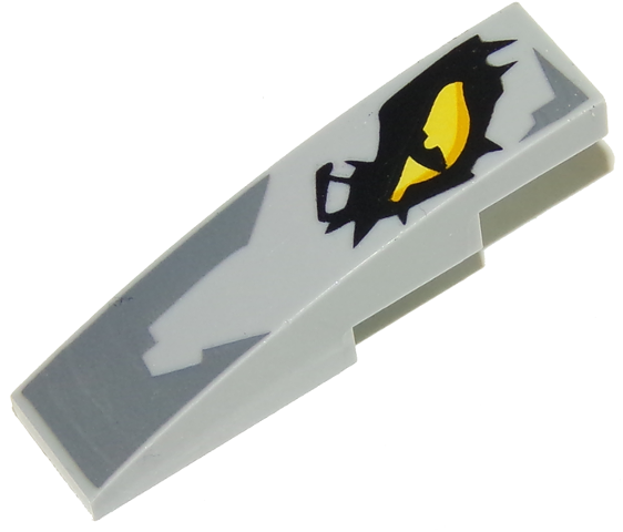 Slope, Curved 4 x 1 with Dragon Eye Pattern Model Left Side