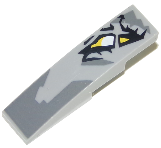 Slope, Curved 4 x 1 with Dragon Eye Pattern Model Right Side