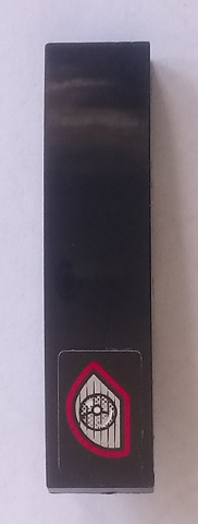 Slope, Curved 4 x 1 with Red and Silver Headlight Pattern Model Right Side (Sticker) - Set 8167