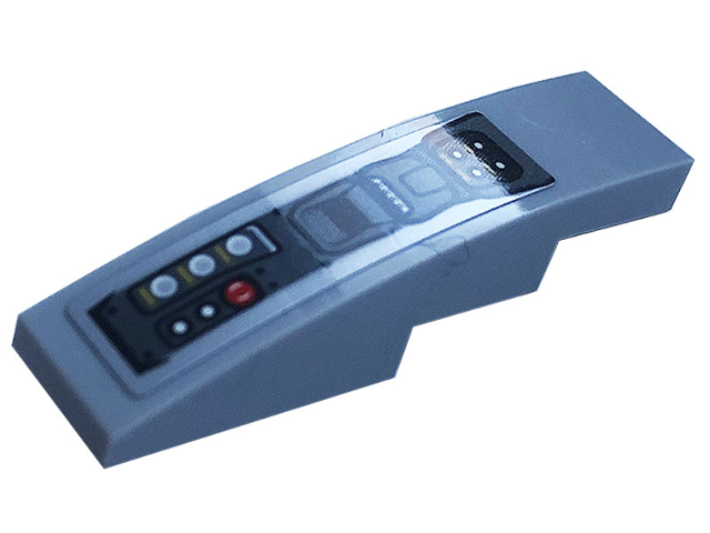 Slope, Curved 4 x 1 with Buttons, Shift Lever and Control Panel Pattern (Sticker) - Set 76899