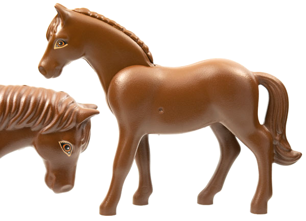 Horse, Belville with Dark Orange Rimmed Eyes Pattern