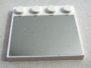 Tile, Modified 4 x 4 with Studs on Edge with Mirrored Rectangle Pattern (Sticker) - Set 3187