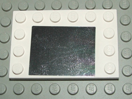 Tile, Modified 4 x 6 with Studs on Edges with Mirror Pattern (Sticker) - Set 5942