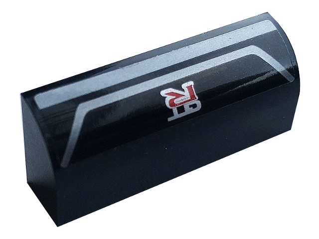 Slope, Curved 1 x 4 x 1 1/3 with 'GTR' and Silver Stripes Pattern (Sticker) - Set 76896