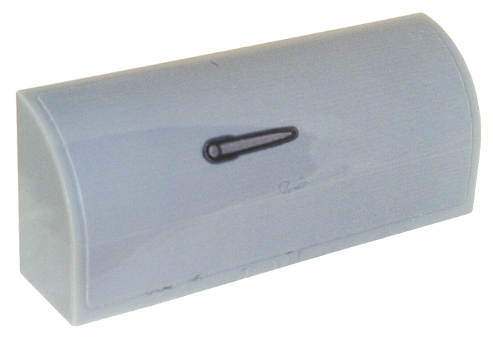 Slope, Curved 1 x 4 x 1 1/3 with Silver and Black Door Handle Pattern Model Right Side (Sticker) - Set 76911