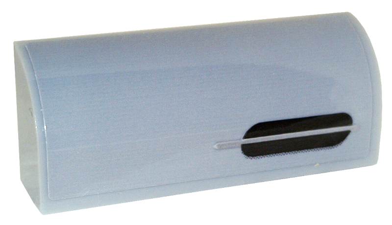 Slope, Curved 1 x 4 x 1 1/3 with Black Air Vent with Silver Line Pattern Model Right Side (Sticker) - Set 76911