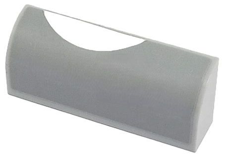 Slope, Curved 1 x 4 x 1 1/3 with White Circle Segment Pattern Model Left Side (Sticker) - Set 76906