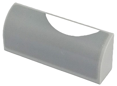 Slope, Curved 1 x 4 x 1 1/3 with White Circle Segment Pattern Model Right Side (Sticker) - Set 76906