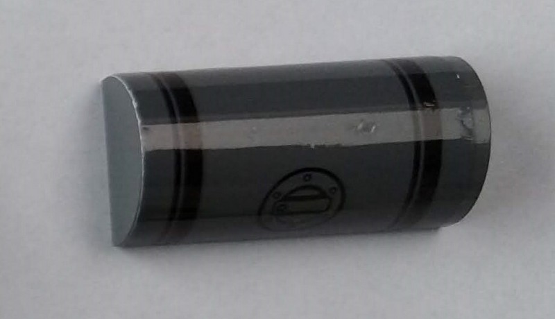 Slope, Curved 2 x 4 Double with Truck Fuel Tank Pattern (Sticker) - Set 60124