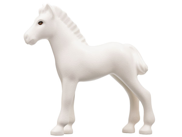 Horse, Foal, Belville with Black Outlined Eyes with Brown Irises Pattern