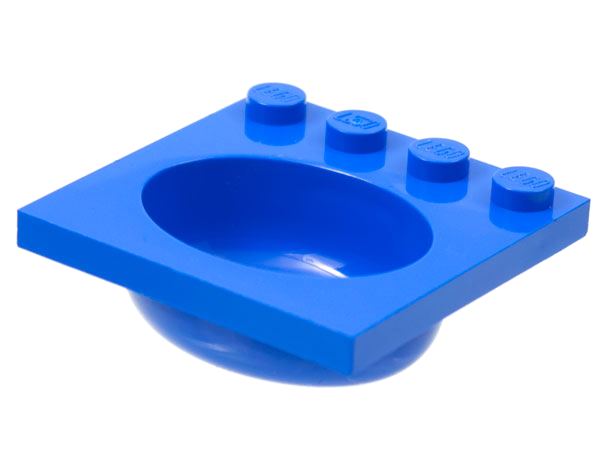 Container, Sink 4 x 4 with Elliptical Basin