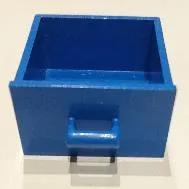 Container, Cupboard 4 x 4 x 4 Drawer, Open Handle