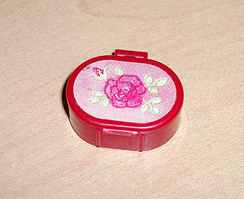 Scala Utensil Oval Case with Rose Pattern (Sticker) - Set 3242