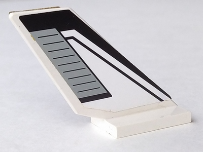 Tail Shuttle with Black Lines Pattern on Both Sides (Stickers) - Sets 6456 / 6465