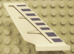 Tail Shuttle with Blue Stripes and Black Contour Pattern on Right Side (Sticker) - Set 7700