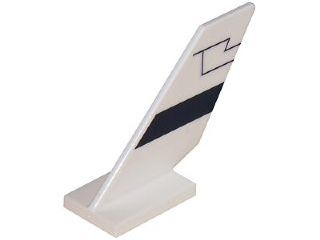 Tail Shuttle with Black Contour Pattern on Left Side (Sticker) - Set 5974