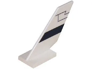 Tail Shuttle with Black Contour Pattern on Left Side (Sticker) - Set 5974