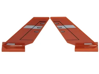 Tail Shuttle with Two Gray Stripes and Rudder Pattern on Both Sides (Stickers) - Set 75176