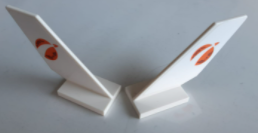 Tail Shuttle with Orange City Mars Exploration Logo Pattern on Both Sides (Stickers) - Set 60226