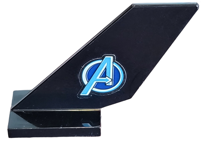 Tail Shuttle with Avengers Logo Pattern Model Left Side (Sticker) - Set 76126