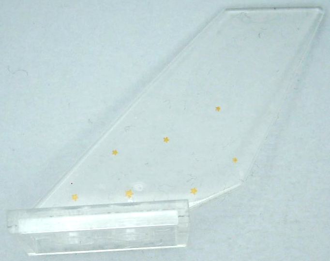 Tail Shuttle with Gold Stars Pattern Model Left Side (Sticker) - Set 41239