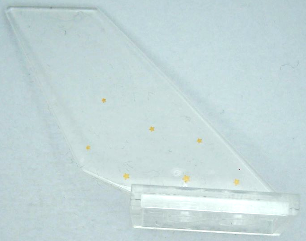 Tail Shuttle with Gold Stars Pattern Model Right Side (Sticker) - Set 41239