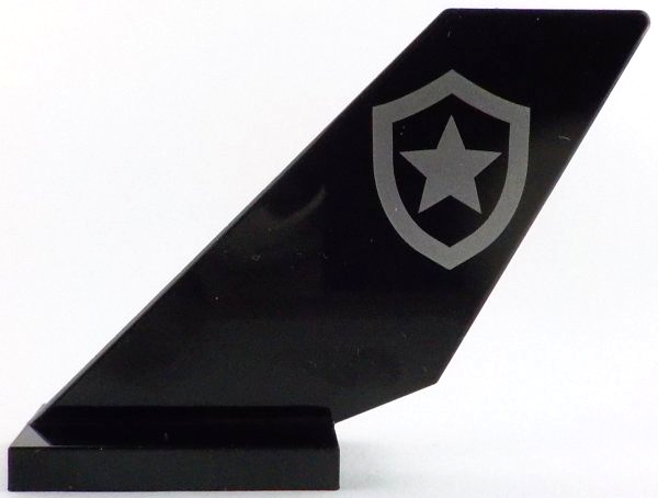 Tail Shuttle with Silver Police Star Badge Logo Pattern on Both Sides