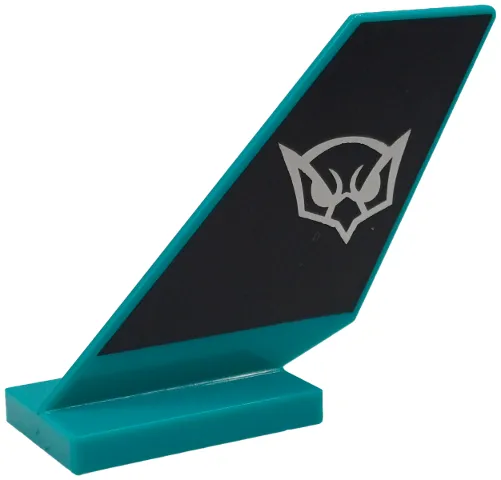 Tail Shuttle with Silver Hawk Head Logo Pattern on Both Sides
