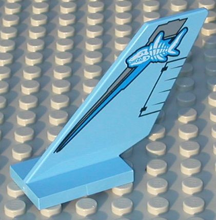 Tail Shuttle with Shark Skeleton Pattern