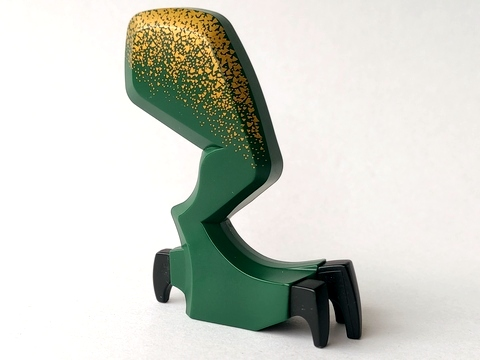 Dragon Leg (Fantasy Era) Right with Black Claws and Gold Hip Pattern