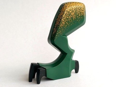 Dragon Leg (Fantasy Era) Left with Black Claws and Gold Hip Pattern