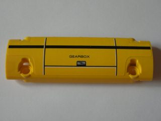 Technic, Panel Curved 11 x 3 with Panels and Black 'GEARBOX' Pattern (Sticker) - Set 8043