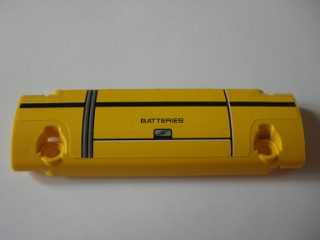 Technic, Panel Curved 11 x 3 with Panels and Black 'BATTERIES' Pattern (Sticker) - Set 8043