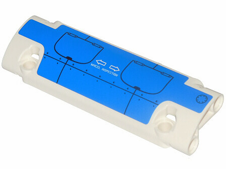 Technic, Panel Curved 11 x 3 with White Arrows and 'WHEEL INSPECTION' Pattern Model Right (Sticker) - Set 42025