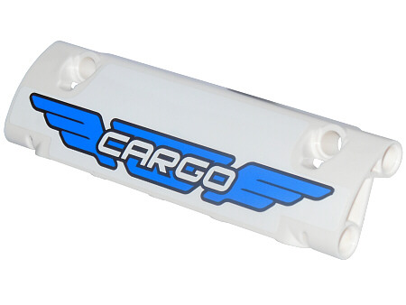 Technic, Panel Curved 11 x 3 with Blue Wings and 'CARGO' Pattern (Sticker) - Set 42025