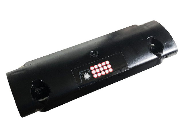 Technic, Panel Curved 11 x 3 with 15 White Dots with Red Outlines and Backup Camera Pattern (Sticker) - Set 42096