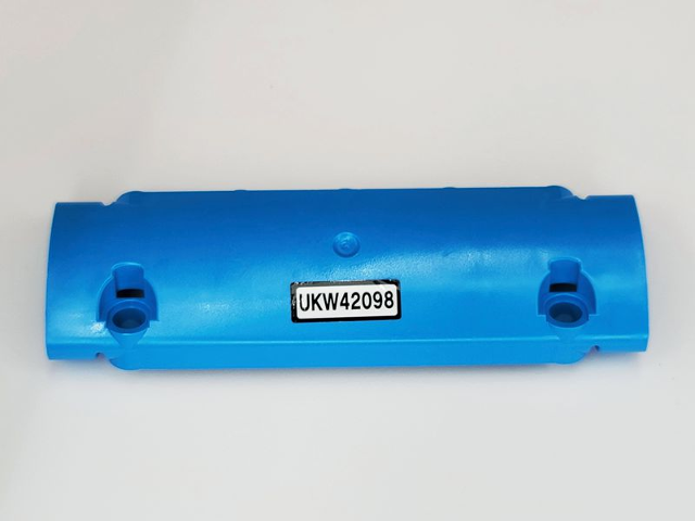 Technic, Panel Curved 11 x 3 with Black 'UKW42098' on White Background Pattern (Sticker) - Set 42098