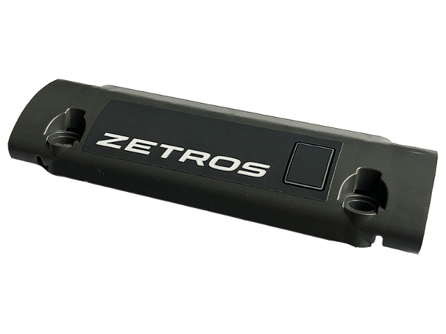 Technic, Panel Curved 11 x 3 with 2 Pin Holes through Panel Surface with 'ZETROS' Pattern Model Left Side (Sticker) - Set 42129