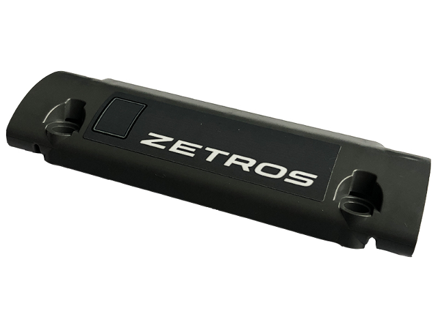 Technic, Panel Curved 11 x 3 with 2 Pin Holes through Panel Surface with 'ZETROS' Pattern Model Right Side (Sticker) - Set 42129