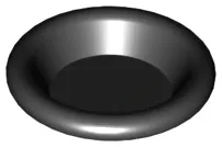 Minifigure, Utensil Dish 3 x 3