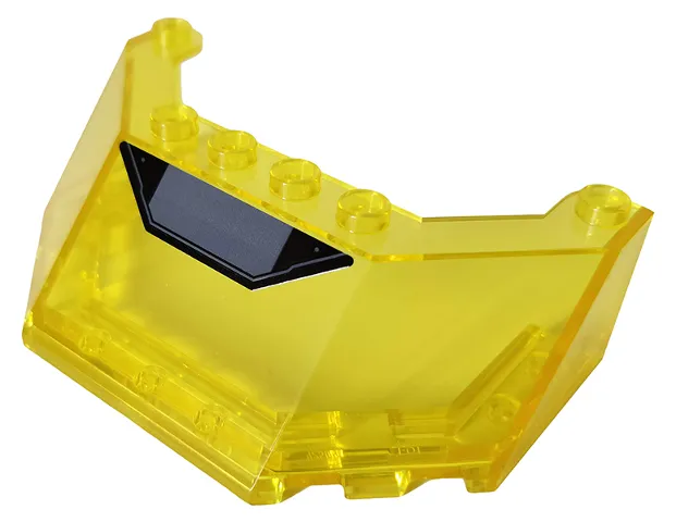 Windscreen 5 x 8 x 2 with Metal Plates and Rivets Pattern (Sticker) - Set 76160