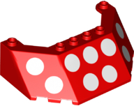 Windscreen 5 x 8 x 2 with White Polka Dots Pattern