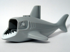 Shark Body Large with Gills with White Teeth Pattern