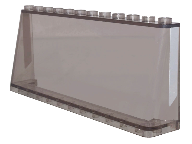 Windscreen 2 x 12 x 4 with Light Bluish Gray Stripe Pattern on Both Sides (Stickers) – Set 10262