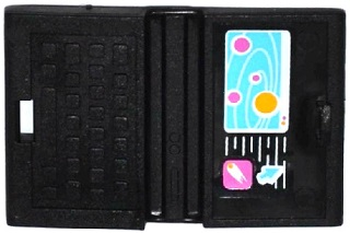 Minifigure, Utensil Computer Laptop with Arrow, Comet, and Solar System Pattern (Sticker) - Set 41100