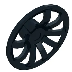 Wheel Cover 9 Spoke - 24mm D. - for Wheels 55982 and 56145