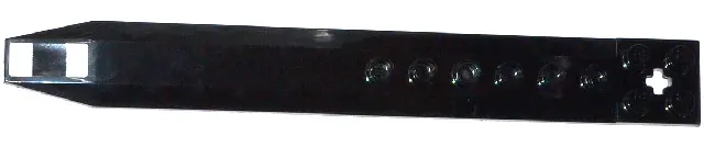 Plate, Modified 2 x 16 with Angled Side Extensions and Axle Hole (Rotor Blade) with 2 White Stripes Pattern (Sticker) - Set 60034