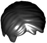 Minifigure, Hair Short Tousled with Side Part